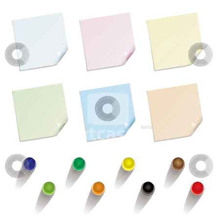 To use this stock image in your creative project, please select the size you need over to the right and click the "Add to Cart" button.
Your downloaded image will come with the Cutcaster watermark removed so don’t worry about the watermark you see on this page. Note pin up variation stock vector clipart, Collection of different colored note papers with drawing pin in various colours by Michael Travers