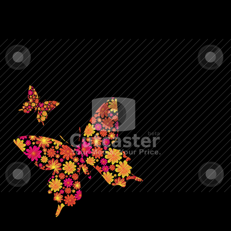 To use this stock image in your creative project, please select the size you need over to the right and click the "Add to Cart" button.
Your downloaded image will come with the Cutcaster watermark removed so don’t worry about the watermark you see on this page. Butterfly floral stock vector clipart, Bright Floral inspired butterfly background with copy space by Michael Travers