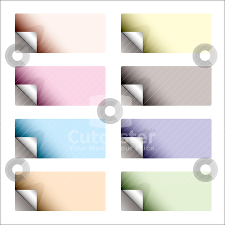 To use this stock image in your creative project, please select the size you need over to the right and click the "Add to Cart" button.
Your downloaded image will come with the Cutcaster watermark removed so don’t worry about the watermark you see on this page. Sticker curl backing pale stock vector clipart, Subtle oblong sticker with page curl and backing by Michael Travers