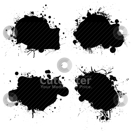 To use this stock image in your creative project, please select the size you need over to the right and click the "Add to Cart" button.
Your downloaded image will come with the Cutcaster watermark removed so don’t worry about the watermark you see on this page. Rounded ink splat black stock vector clipart, Black and white ink splat icon with room to add your own text by Michael Travers
