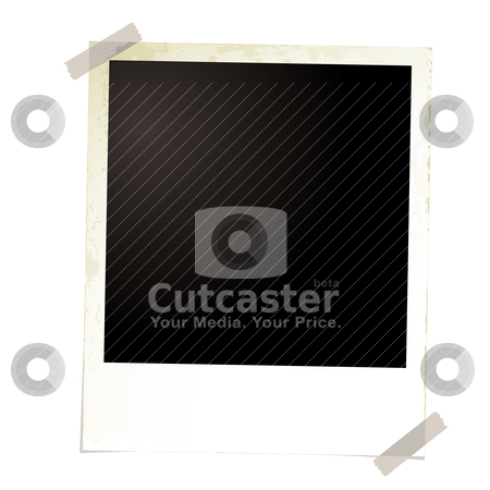 To use this stock image in your creative project, please select the size you need over to the right and click the "Add to Cart" button.
Your downloaded image will come with the Cutcaster watermark removed so don’t worry about the watermark you see on this page. Photo grunge four stock vector clipart, Single photo image with room to add your own image with sticky tape by Michael Travers