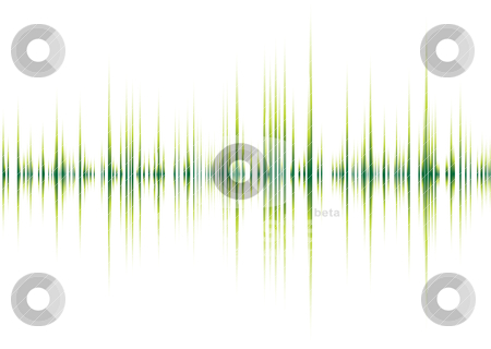 To use this stock image in your creative project, please select the size you need over to the right and click the "Add to Cart" button.
Your downloaded image will come with the Cutcaster watermark removed so don’t worry about the watermark you see on this page. Alpha beet green stock vector clipart, Abstract musical inspired graphical background image with peaks by Michael Travers