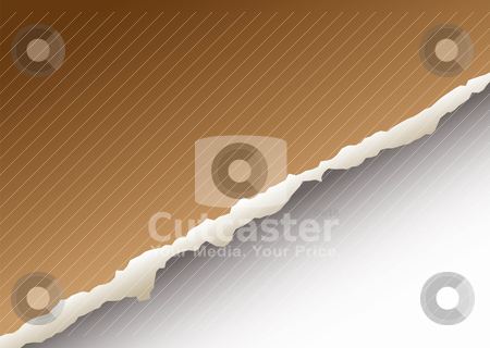 To use this stock image in your creative project, please select the size you need over to the right and click the "Add to Cart" button.
Your downloaded image will come with the Cutcaster watermark removed so don’t worry about the watermark you see on this page. Large paper rip stock vector clipart, Brown paper background with torn edge and drop shadow by Michael Travers