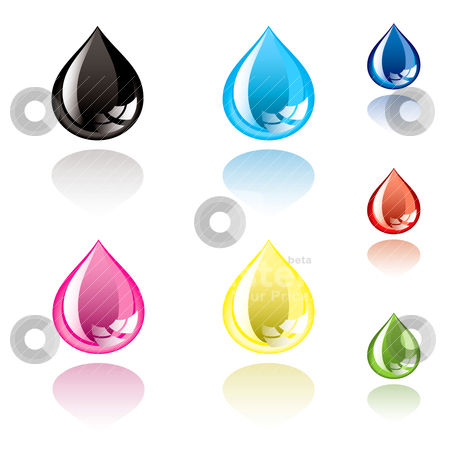 To use this stock image in your creative project, please select the size you need over to the right and click the "Add to Cart" button.
Your downloaded image will come with the Cutcaster watermark removed so don’t worry about the watermark you see on this page. Ink droplet stock vector clipart, Collection of ink droplets with drop shadow and light reflection by Michael Travers