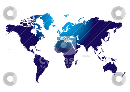 To use this stock image in your creative project, please select the size you need over to the right and click the "Add to Cart" button.
Your downloaded image will come with the Cutcaster watermark removed so don’t worry about the watermark you see on this page. World top glow stock vector clipart, Outline of the world mass in blue with light shining on the top section by Michael Travers