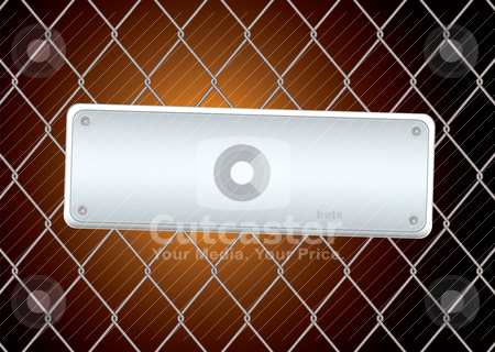 To use this stock image in your creative project, please select the size you need over to the right and click the "Add to Cart" button.
Your downloaded image will come with the Cutcaster watermark removed so don’t worry about the watermark you see on this page. Sign fence night stock vector clipart, Industrial sign background with wire fence and bright light by Michael Travers