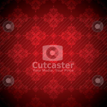 To use this stock image in your creative project, please select the size you need over to the right and click the "Add to Cart" button.
Your downloaded image will come with the Cutcaster watermark removed so don’t worry about the watermark you see on this page. Hot red wallaper stock vector clipart, Red and black floral seamless repeat pattern with dark edge by Michael Travers