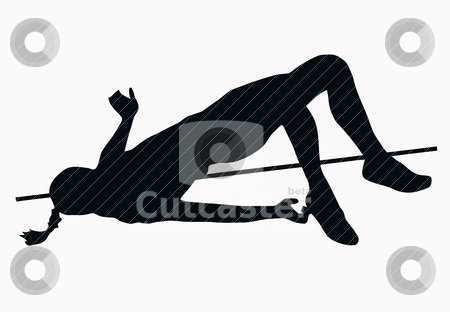 To use this stock image in your creative project, please select the size you need over to the right and click the "Add to Cart" button.
Your downloaded image will come with the Cutcaster watermark removed so don’t worry about the watermark you see on this page. Sport Silhouette - Female High Jumper stock vector clipart, Sport Silhouette - Female High Jumper isolated black image on white background by Snap2Art