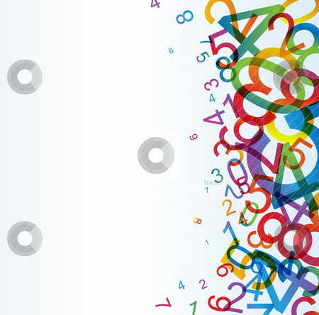 To use this stock image in your creative project, please select the size you need over to the right and click the "Add to Cart" button.
Your downloaded image will come with the Cutcaster watermark removed so don’t worry about the watermark you see on this page. Abstract background with colorful rainbow numbers stock vector clipart, Abstract background with numbers and place for your content by orson