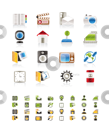 To use this stock image in your creative project, please select the size you need over to the right and click the "Add to Cart" button.
Your downloaded image will come with the Cutcaster watermark removed so don’t worry about the watermark you see on this page. Business and Office tools icons stock vector clipart, Business and Office tools icons vector icon set 3 by Stoyan Haytov