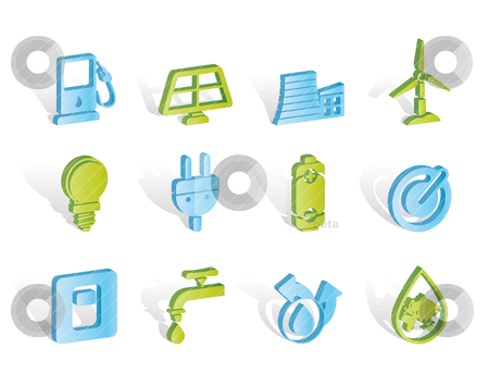 To use this stock image in your creative project, please select the size you need over to the right and click the "Add to Cart" button.
Your downloaded image will come with the Cutcaster watermark removed so don’t worry about the watermark you see on this page. Ecology, power and energy icons stock vector clipart, Ecology, power and energy icons - vector icon set by Stoyan Haytov