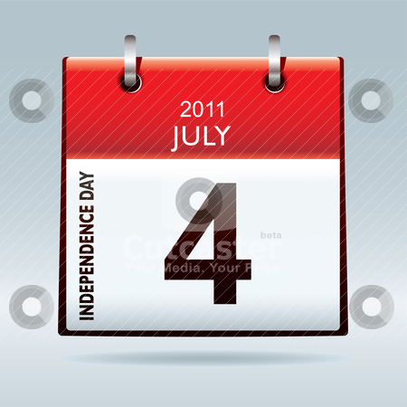 To use this stock image in your creative project, please select the size you need over to the right and click the "Add to Cart" button.
Your downloaded image will come with the Cutcaster watermark removed so don’t worry about the watermark you see on this page. Independence day calendar icon stock vector clipart, red and white independence day calendar icon for july 2011 by Michael Travers