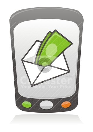 To use this stock image in your creative project, please select the size you need over to the right and click the "Add to Cart" button.
Your downloaded image will come with the Cutcaster watermark removed so don’t worry about the watermark you see on this page. Mobile payment icon stock vector clipart, Illustration of money inside an envelope on a mobile phone screen. by fractal.gr