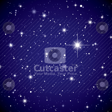 To use this stock image in your creative project, please select the size you need over to the right and click the "Add to Cart" button.
Your downloaded image will come with the Cutcaster watermark removed so don’t worry about the watermark you see on this page. Space view star sky stock vector clipart, Sparkling nights sky with stars and dark space view by Michael Travers