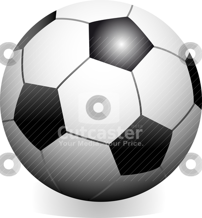 To use this stock image in your creative project, please select the size you need over to the right and click the "Add to Cart" button.
Your downloaded image will come with the Cutcaster watermark removed so don’t worry about the watermark you see on this page. Soccer game ball stock vector clipart, Vector soccer game ball isolated on white background by olinchuk