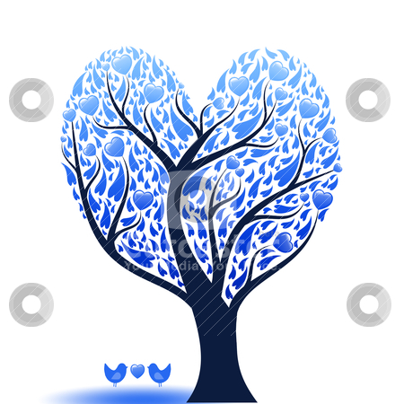 To use this stock image in your creative project, please select the size you need over to the right and click the "Add to Cart" button.
Your downloaded image will come with the Cutcaster watermark removed so don’t worry about the watermark you see on this page. Love tree stock vector clipart, Beautiful abstract love tree with hearts and birds by Sasas Design