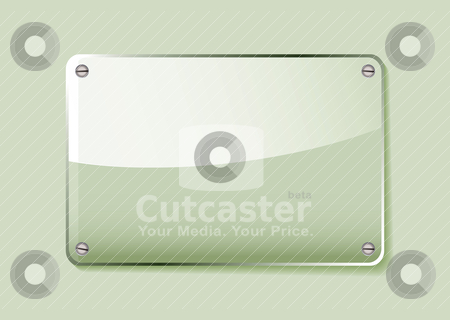 To use this stock image in your creative project, please select the size you need over to the right and click the "Add to Cart" button.
Your downloaded image will come with the Cutcaster watermark removed so don’t worry about the watermark you see on this page. Green glass name tag stock vector clipart, Green glass business name plate transparent with green background by Michael Travers