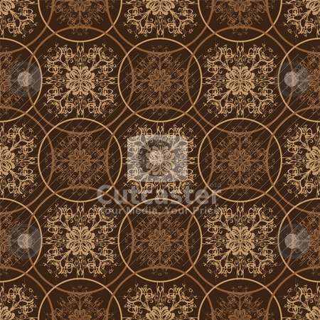 To use this stock image in your creative project, please select the size you need over to the right and click the "Add to Cart" button.
Your downloaded image will come with the Cutcaster watermark removed so don’t worry about the watermark you see on this page. Retro brown floral pattern stock vector clipart, Retro styled seventies wallpaper seamless fit background pattern by Michael Travers