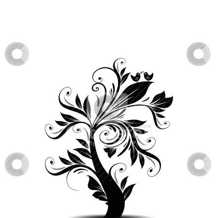 To use this stock image in your creative project, please select the size you need over to the right and click the "Add to Cart" button.
Your downloaded image will come with the Cutcaster watermark removed so don’t worry about the watermark you see on this page. Art tree stock vector clipart, Beautiful abstract art tree with hearts and birds
by Sasas Design