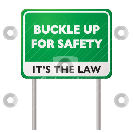 To use this stock image in your creative project, please select the size you need over to the right and click the "Add to Cart" button.
Your downloaded image will come with the Cutcaster watermark removed so don’t worry about the watermark you see on this page. Buckle up road sign stock vector clipart, Green road sign for buckle up for safety its the law concept by Michael Travers