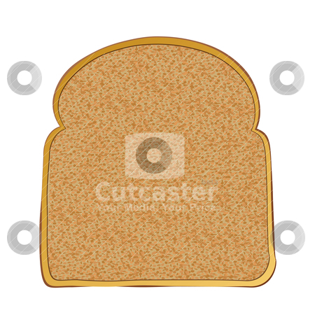 To use this stock image in your creative project, please select the size you need over to the right and click the "Add to Cart" button.
Your downloaded image will come with the Cutcaster watermark removed so don’t worry about the watermark you see on this page. Slice of toast stock vector clipart, Slice of wholemeal toast with space for text by Michael Travers
